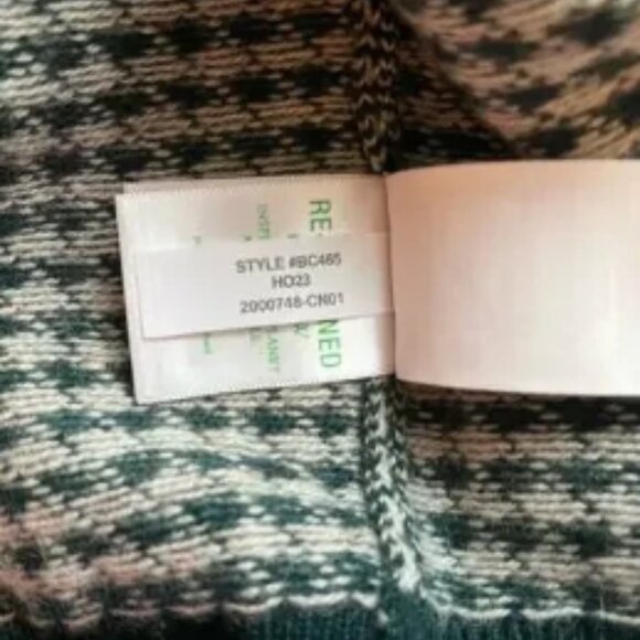 New J.CREW Knit Mens Cashmere Crew Neck Green Sweater XL - Picture 10 of 11